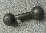 Cast iron dumbbell