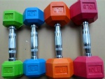 rubber coated dumbbell