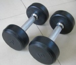 rubber coated dumbbell
