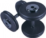 rubber coated dumbbell