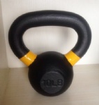 painted kettlebell